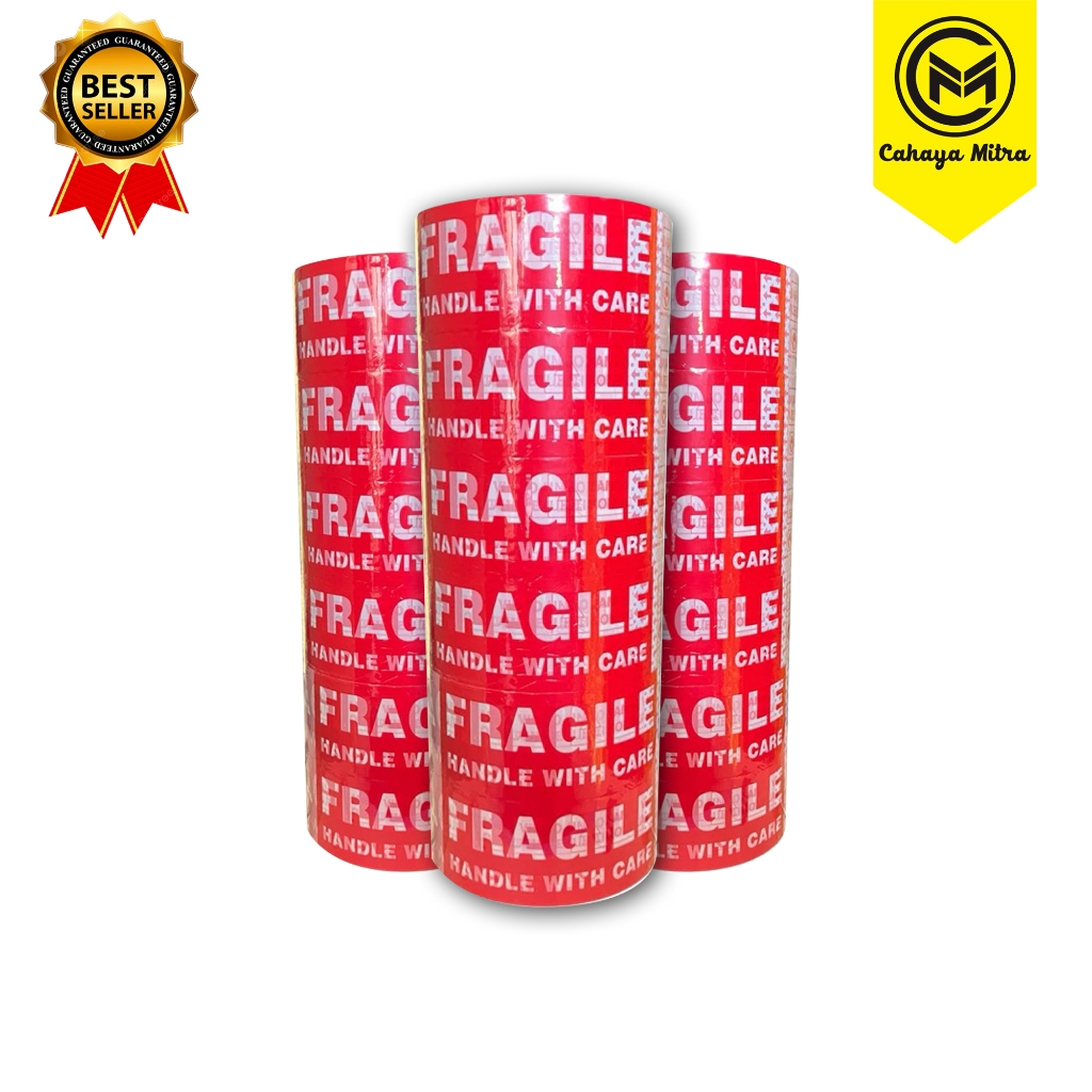 

Lakban Fragile Handle Miltape 90 Yard x 45mm 1 SLOP/6 PCS - Lakban Pengiriman Barang Pecah Belah