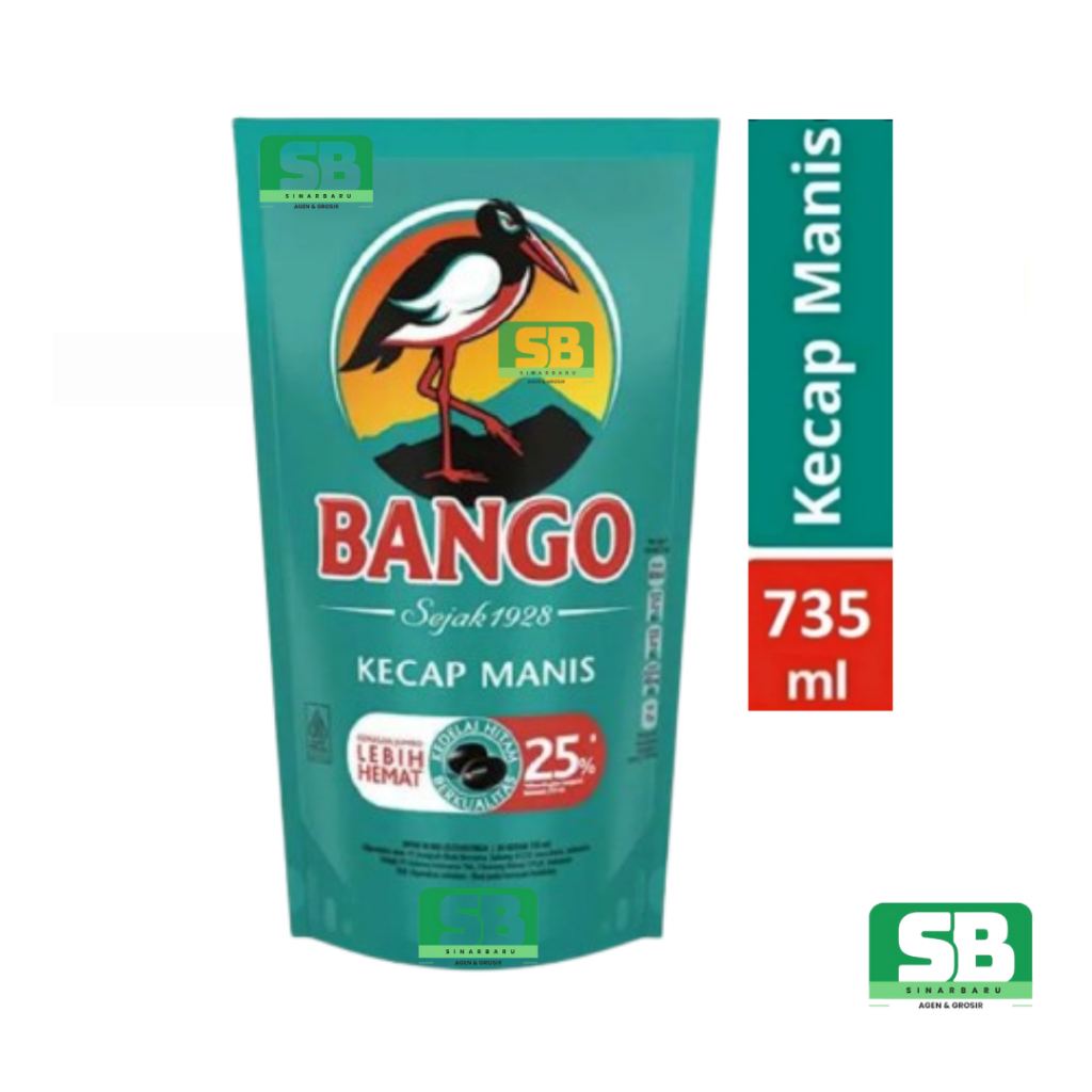 

BANGO KECAP MANIS REFILL POUCE 1000gr/950gr - 735ML