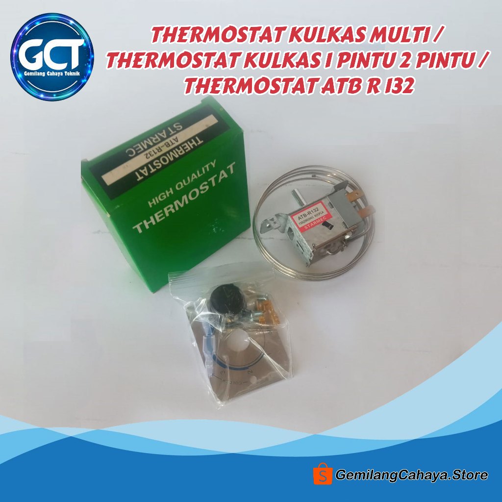 THERMOSTAT KULKAS MULTI / THERMOSTAT KULKAS 1 PINTU 2 PINTU / THERMOSTAT ATB R 132