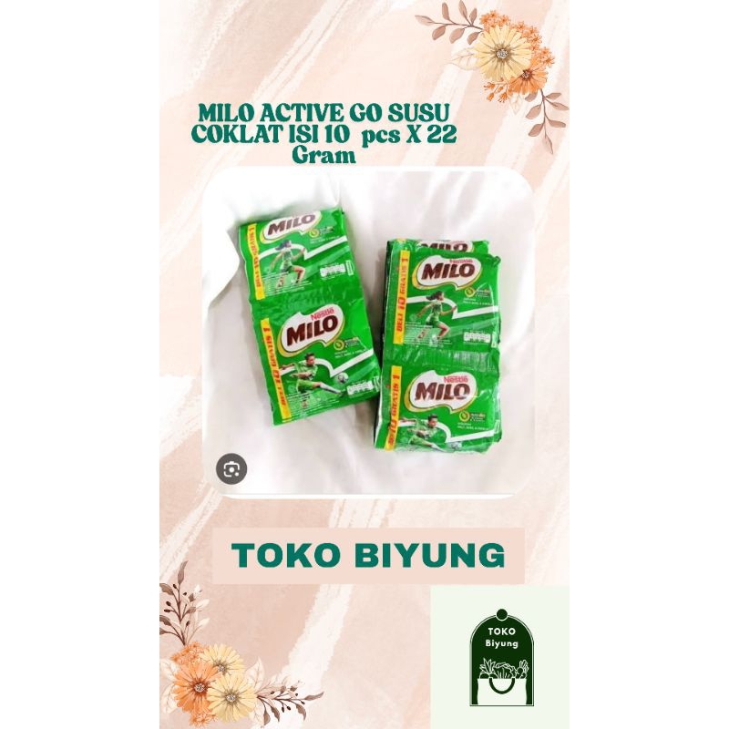 

Milo ACTIVE Go Susu Coklat 10 pcs X 22 gram