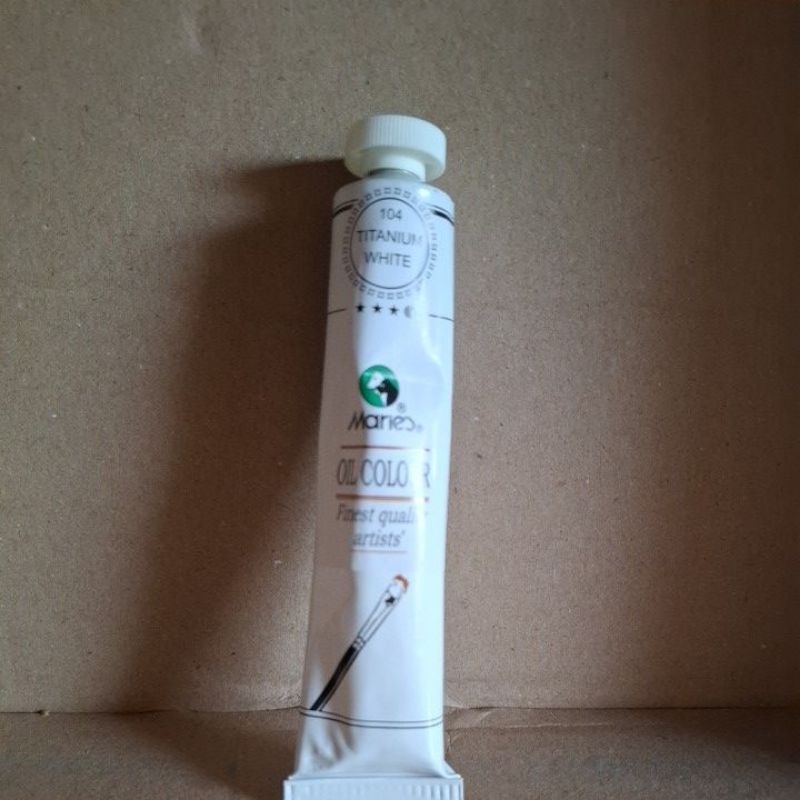 

cat minyak / oil colour maries 50 ml TITANIUM WHITE 104