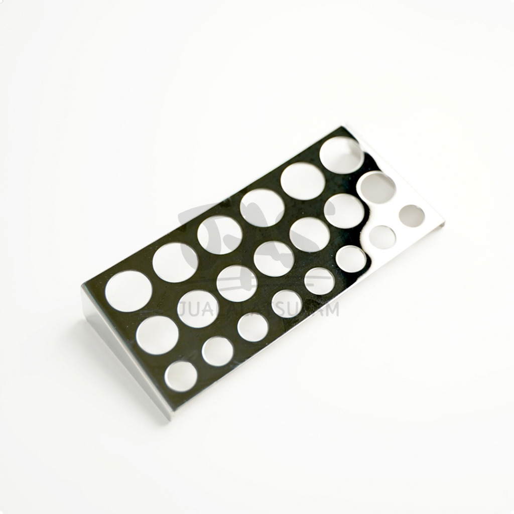 

Krystal Supplies Stainless Steel Tattoo Pigment Ink Cup Holder Stand Silver / Tatakan cup tinta Stainless Silver