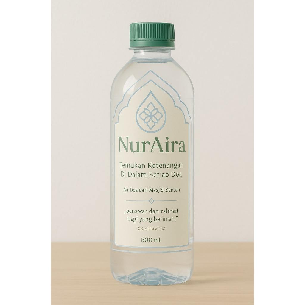 

Nuraira Air Putih Mineral Doa 600 ml Untuk Ruqyah Syar'i Mandiri