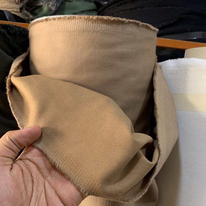 Bahan Kain Katun Twill Rafel Non Strech Bahan Denim Rafel