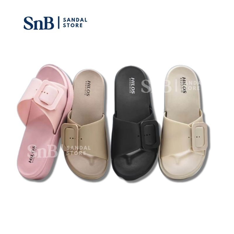 SNB Sandal Wanita Casual Kekinian Sandal Cewek Simpel Model Korea Fashion Remaja Anti Slip Terbaru