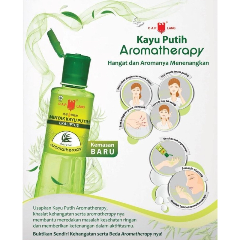 Cap lang Minyak kayu putih aromaterapi botol 120ml