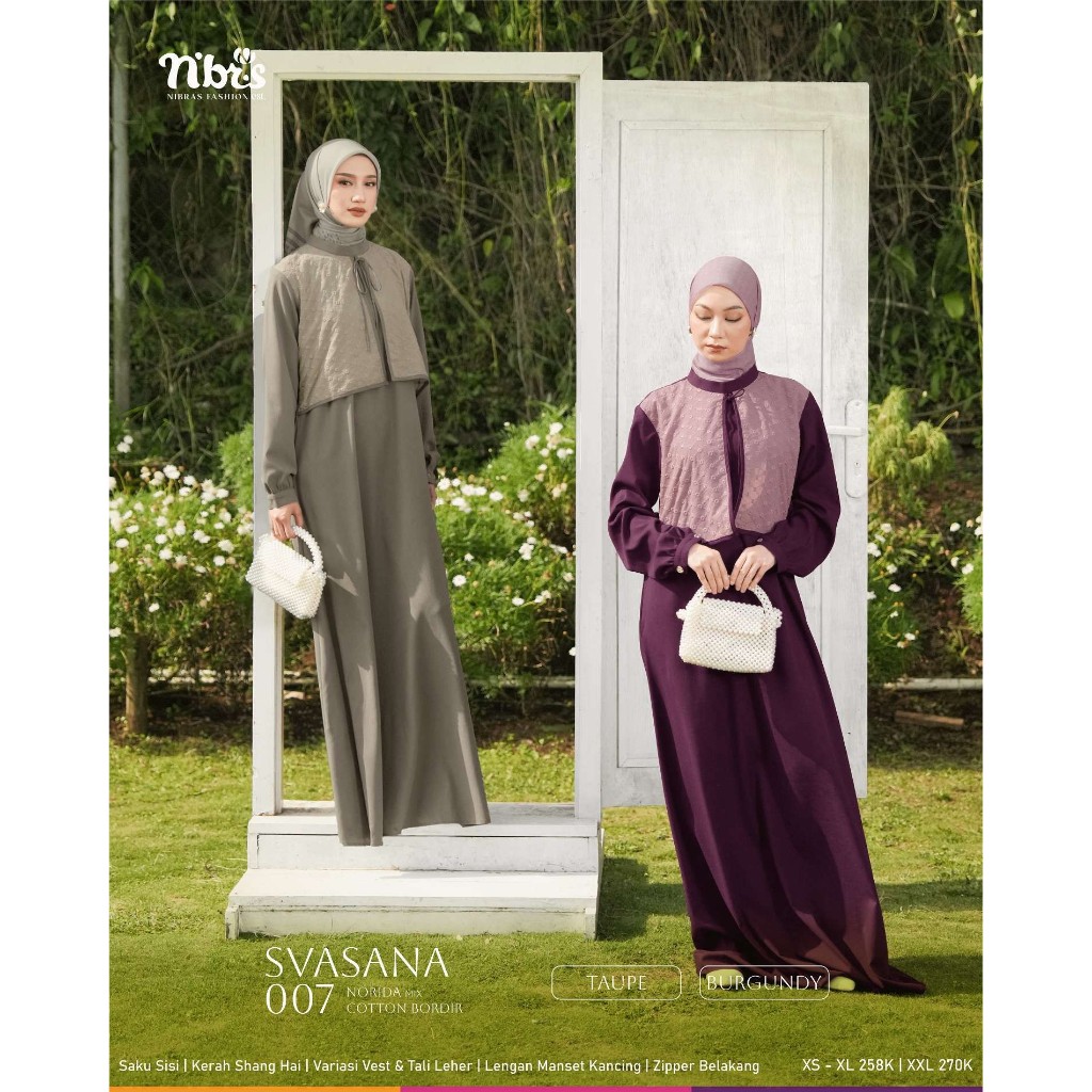 GAMIS NBRS SVASANA 007 TERBARU GAMIS NIBRAS DRESS DEWASA NBRS