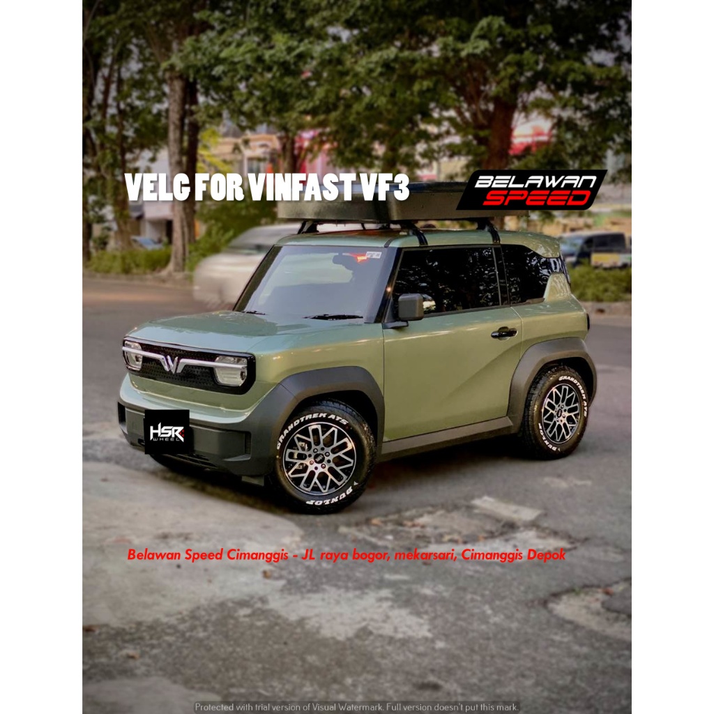 Paketan velg plus ban untuk vinfast vf3 hsr kawai ring 15 plus ban dunlop AT-siap kirim