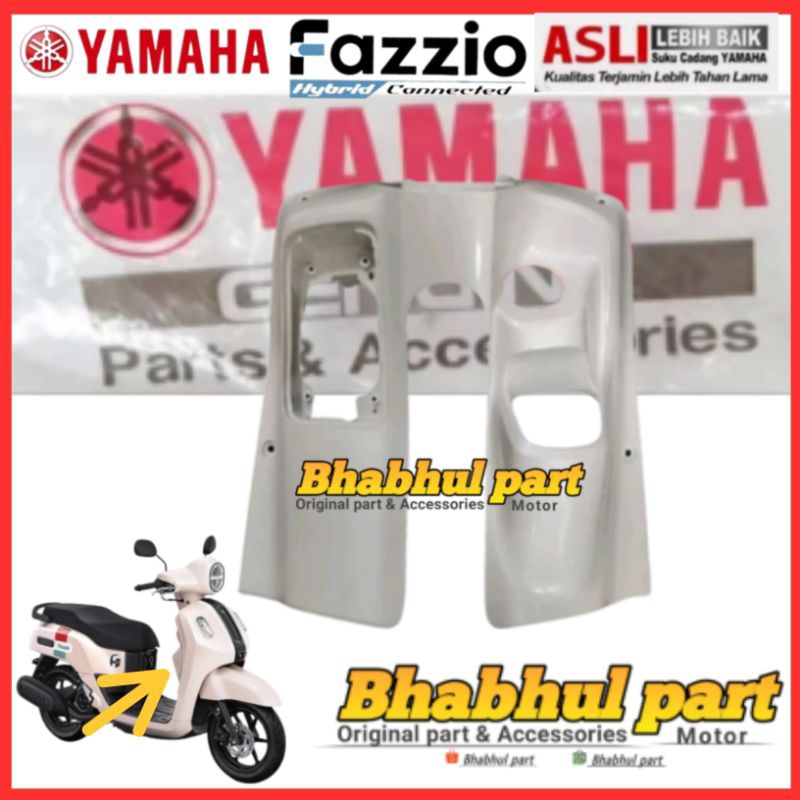 COVER KONTEN DASBOR SAKU FAZZIO FAZIO 125 PUTIH CREAM ORIGINAL YAMAHA