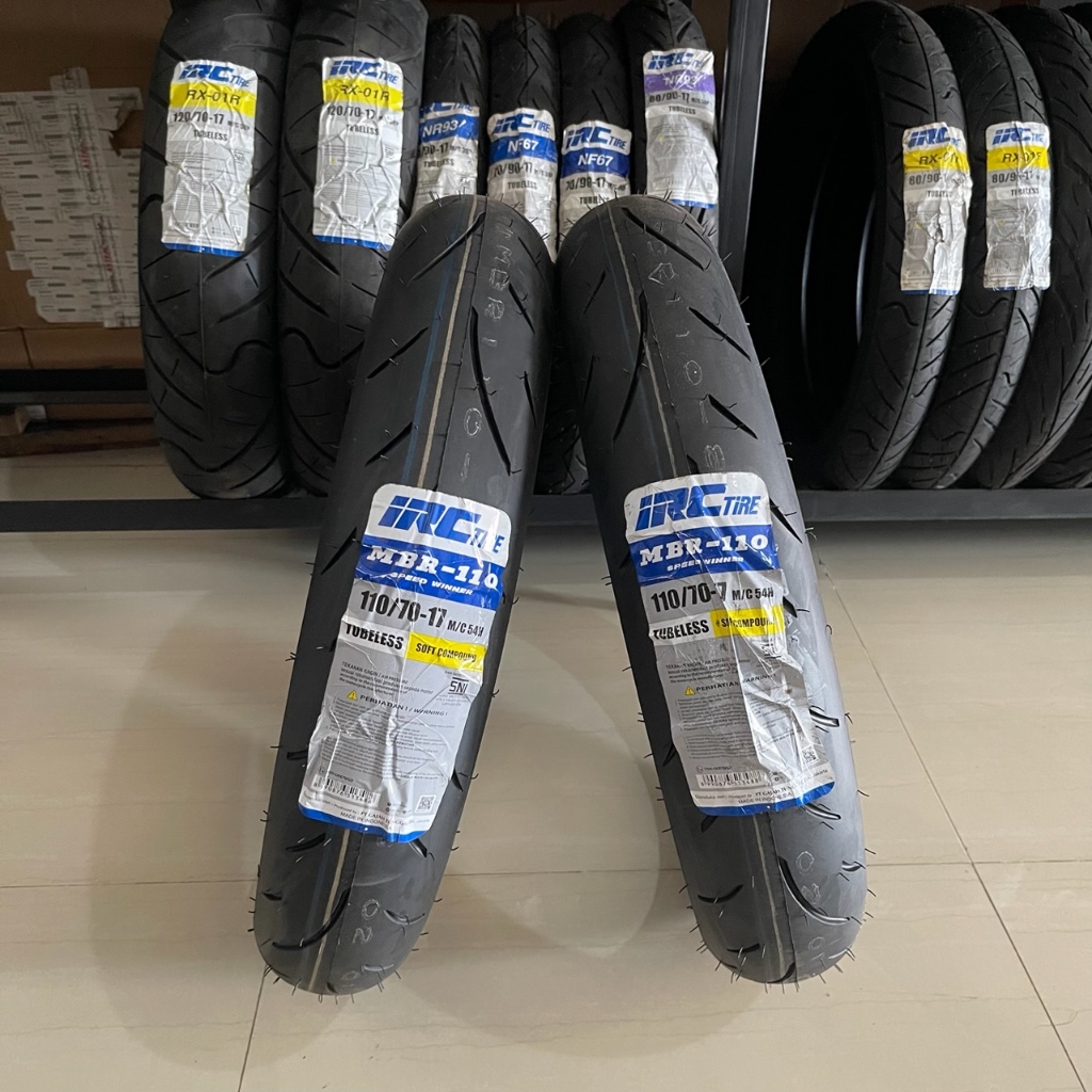 BAN IRC 110/70 - 17 MBR-110 TUBELESS SOFT COMPOUND BAN MOTOR RING 17