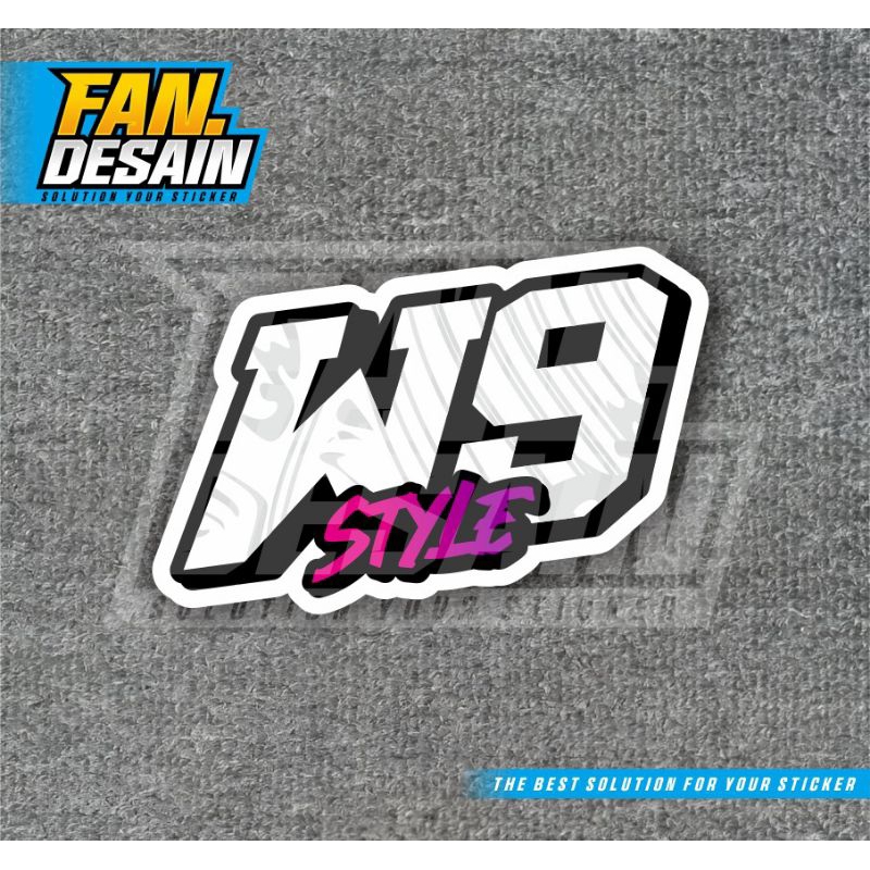 STIKER W9 STYLE STICKER GL W9 STYLE