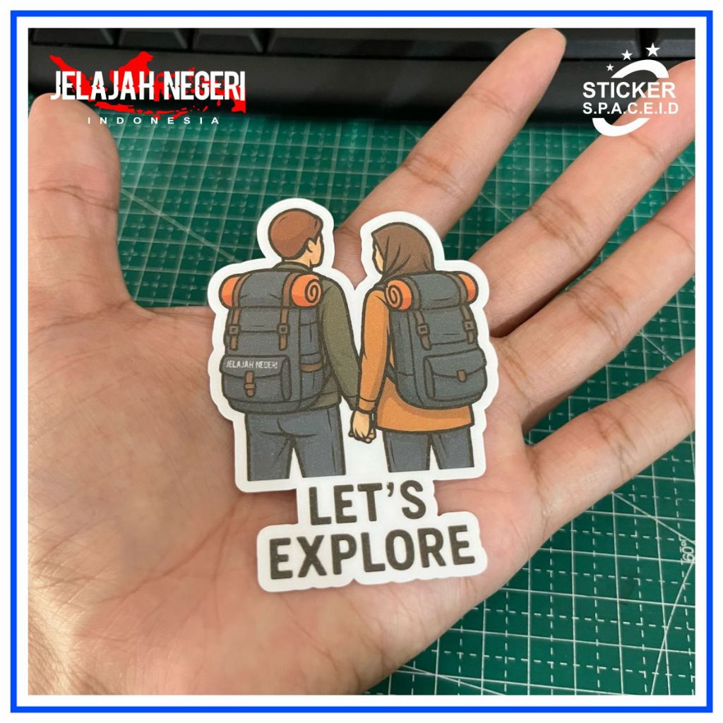 

STICKER LETS EXPLORE COUPLE X JELAJAH NEGERI