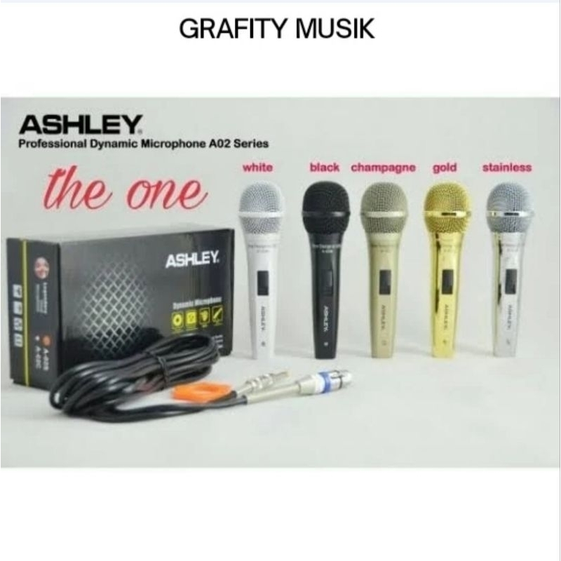 Microphone Ashley A02 Original Mic Kabel Ashley A 02 Original