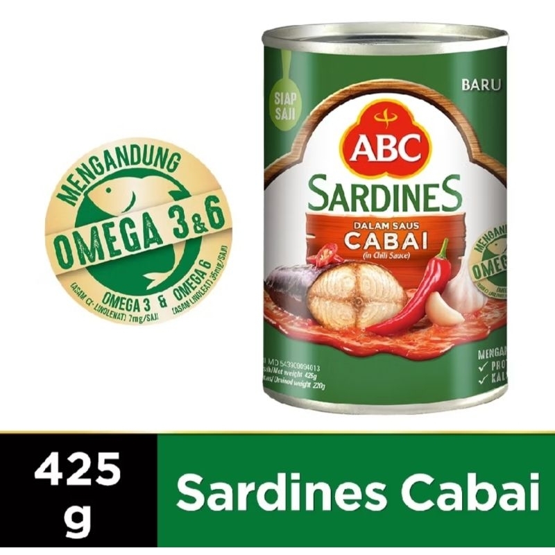 

ABC Sarden Saus Cabai 425 g