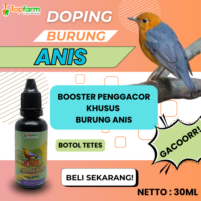 Vitamin Burung Anis Kembang/ Vitamin Burung Anis Cepat Gacor/ Doping Burung Anis Merah/ Penggacor Bu