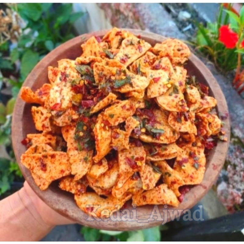 

Kripik Basreng Koin Pedas Dan Original Daun Jeruk Isi 100gr