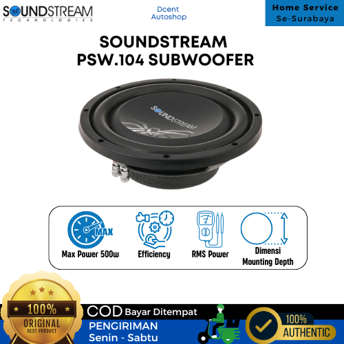 Subwoofer Mobil - Subwoofer SoundStream - Ukuran 10 Inch - Picasso Shallow Series - Subwoofer PSW.10