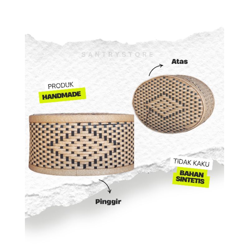 Peci Rotan Sintetis / Peci Sintetis / Peci Kopiah Songkok Sintetis Premium Motif Anyam Wajik
