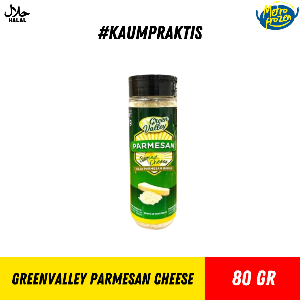 

GREENVALLEY Parmesan Cheese 80gr //keju parmesan bubuk