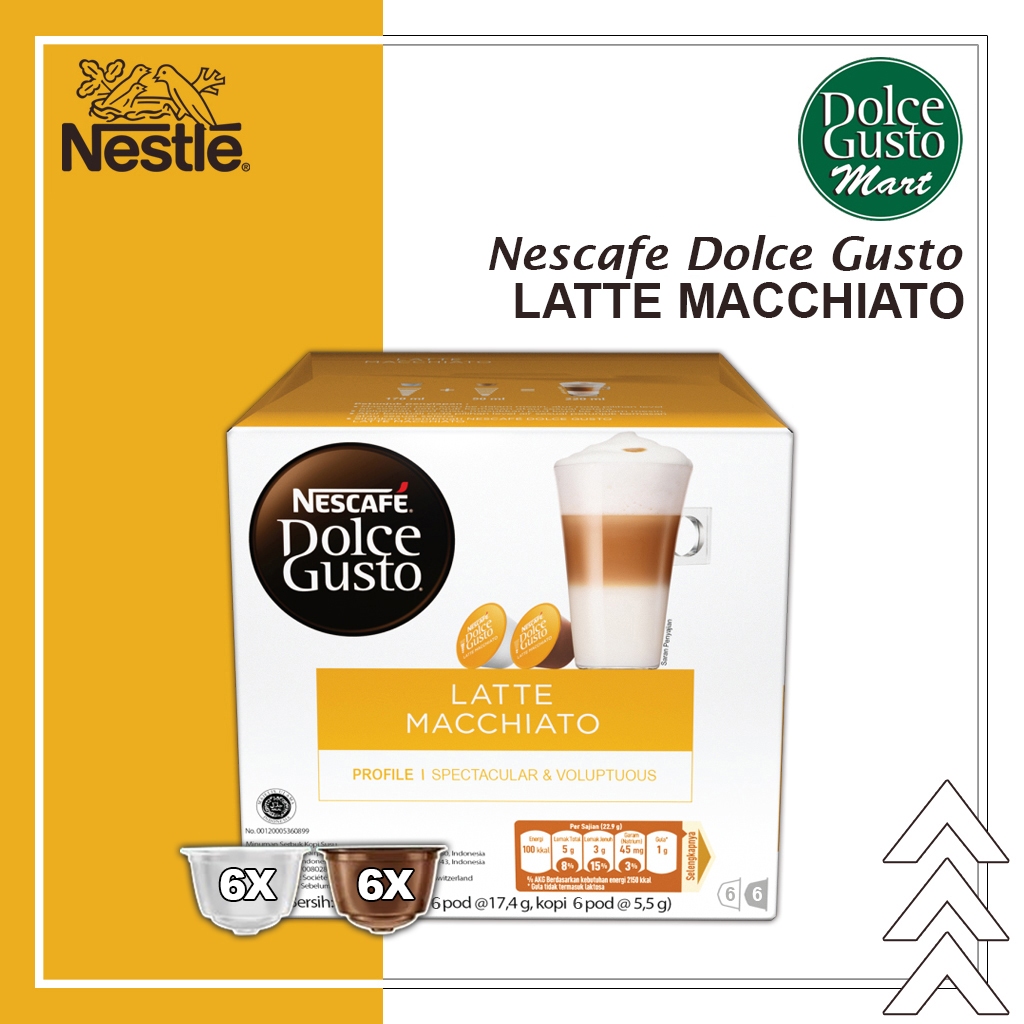 

Capsule Nescafe Dolce Gusto Latte Macchiato Box Original Nestle Coffee - Kopi Kapsul Rasa Latte