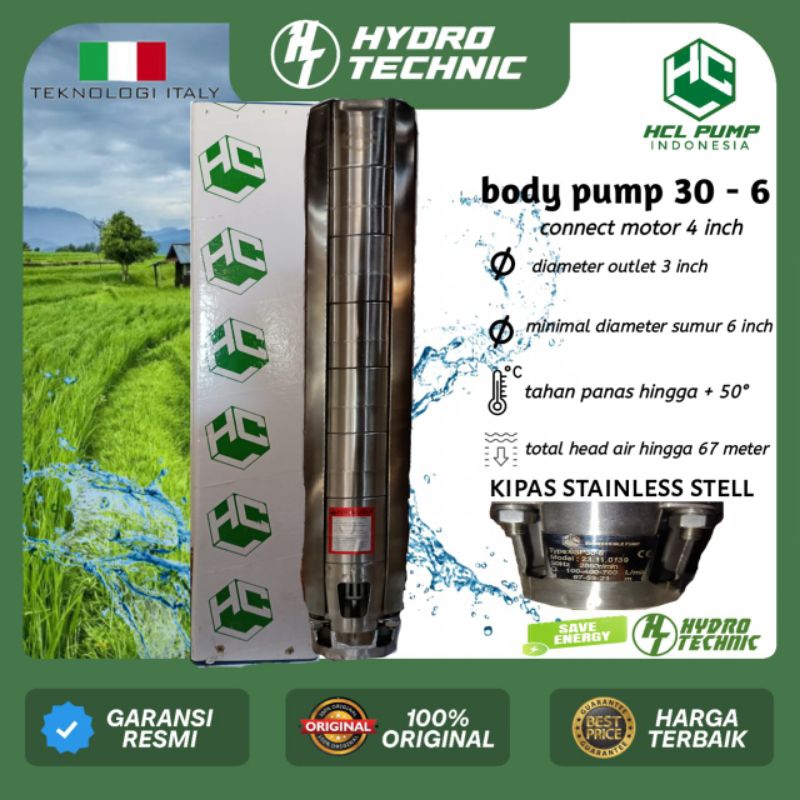 pump body / kipas submersible hcl pump stainless steel 30-6