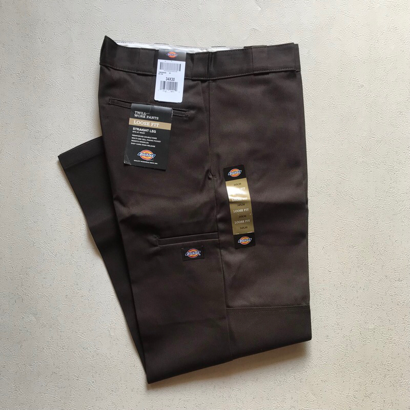 Dickies 85283 Loose fit Double Knee Dark Brown