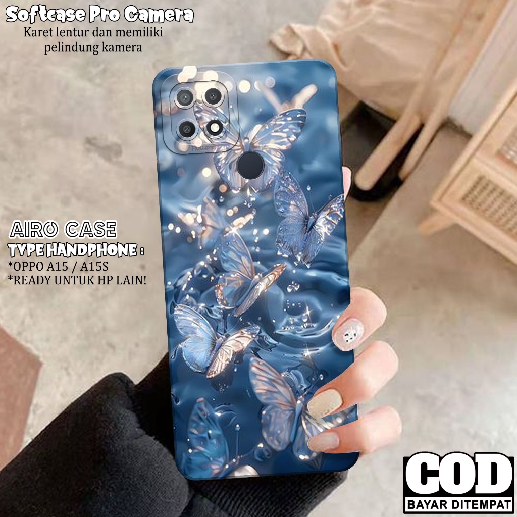 Softcase Oppo A15 / A15S - Fashion Case KUPU-KUPU - Casing Oppo A15 / A15S - Case Hp Oppo A15 / A15 