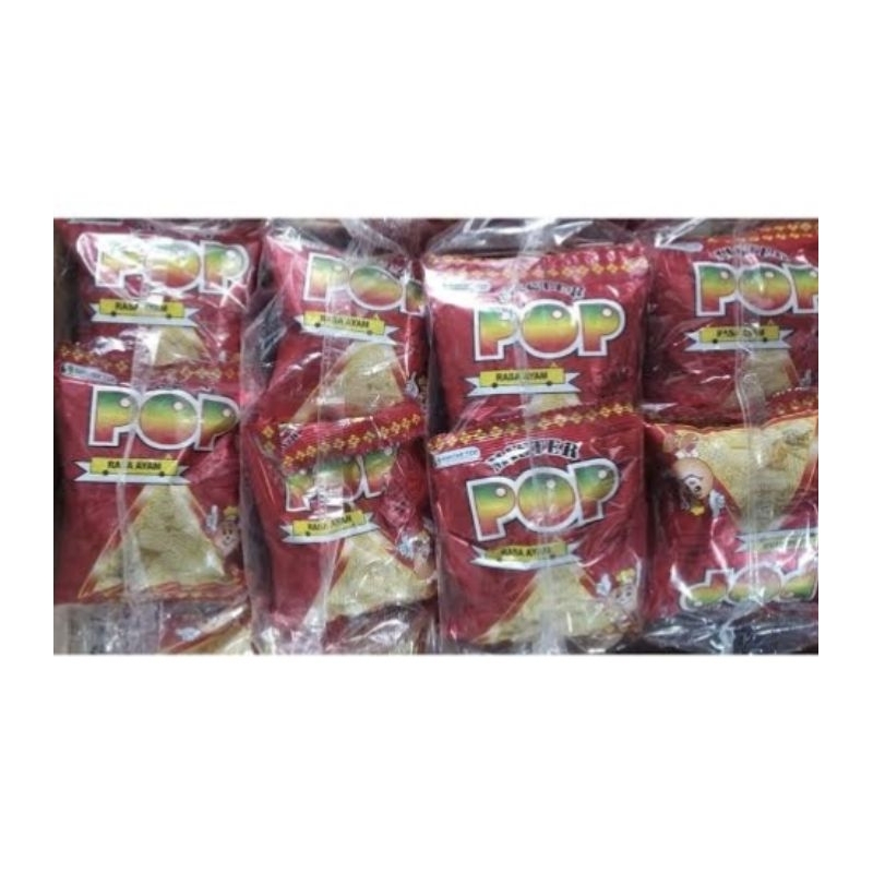 

Mister Pop Siantar Top Rasa Ayam 1 Pack isi 20 Bungkus