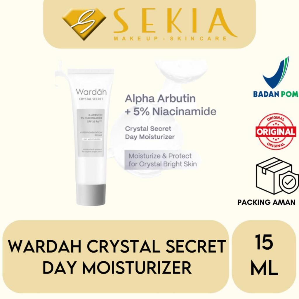 Wardah Crystal Secret Day Cream 15ml / Wardah Krim Siang