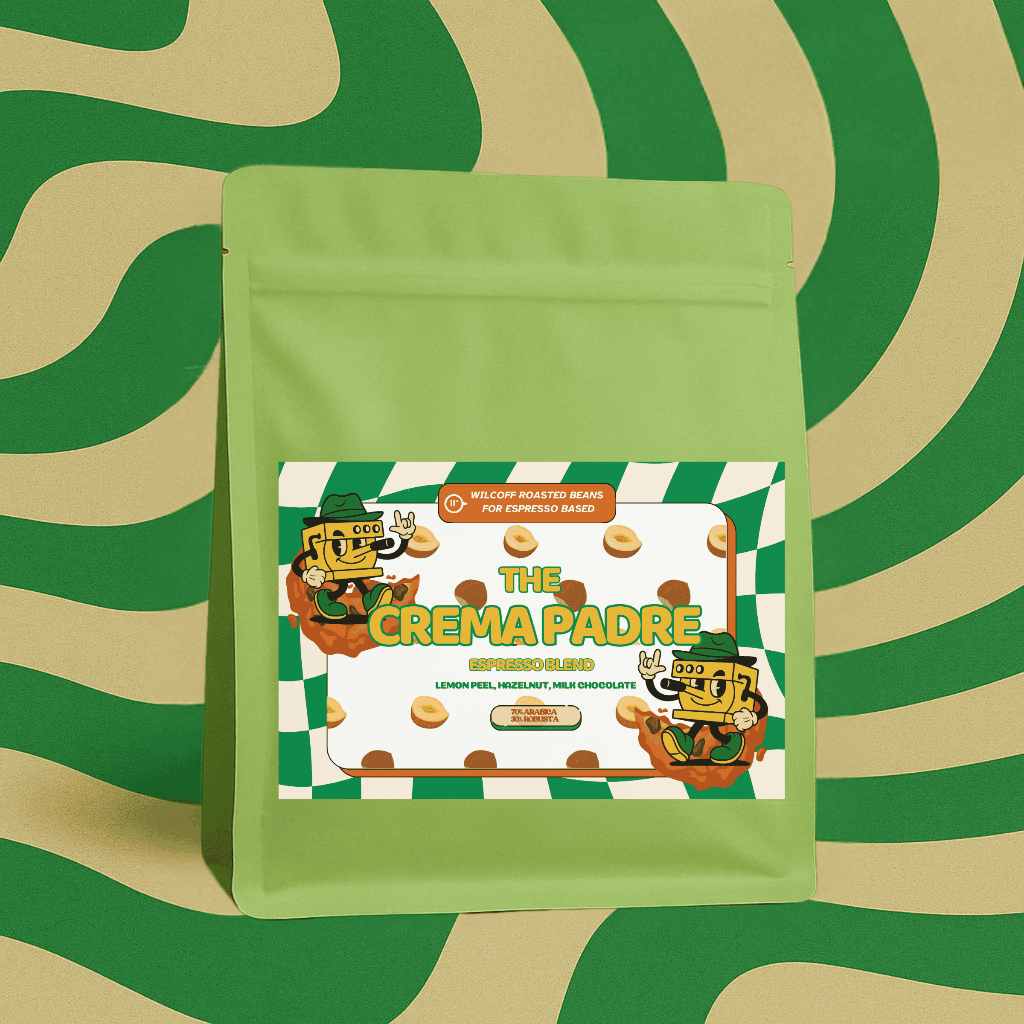 

Crema Padre Espresso Blend – Biji Kopi Premium untuk Kopi Susu & Americano by Wilcoff 500gr