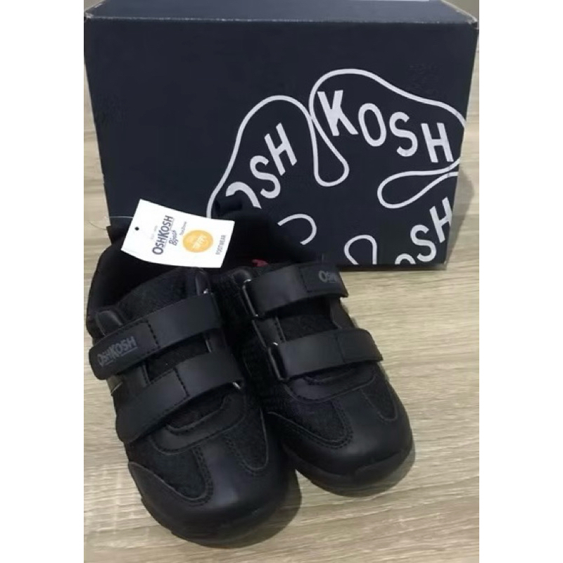 Sepatu sekolah anak oshkosh sepatu hitam Sepatu Sekolah Anak Laki Laki Perempuan perekat