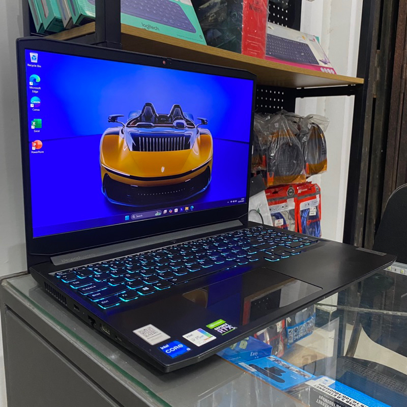 Lenovo Ideapad Gaming 3 Intel i5 11300H Nvidia RTX 3050 RAM 8 GB SSD 512 GB Laptop Desain Gaming Sec
