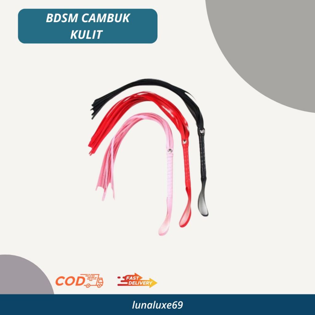 Lunaluxe69-Aksesoris Kulit Cambuk Perlengkapan Cosplay