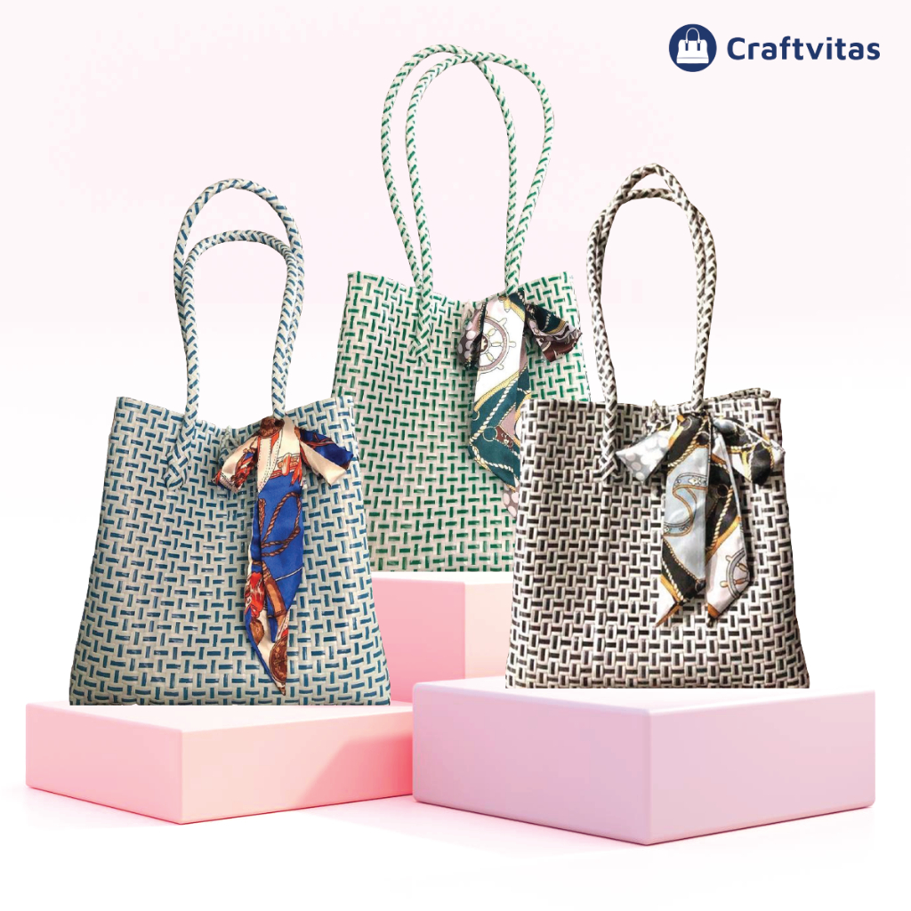 Tas Anyaman Jali Jali Model Lurik Premium Handmade Bag Premium Tas Tote Wanita Tas Hampers Murah