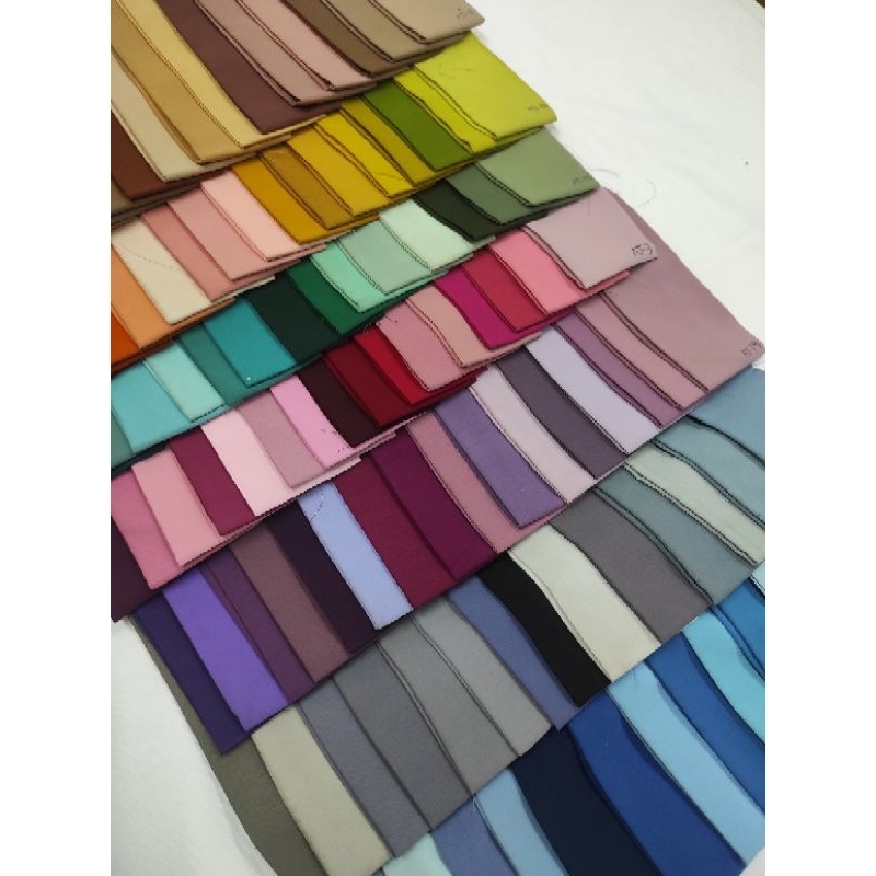 Kain polos WOLLPEACH Premium WOLFIS Premium Wolpeach Wolvis grade A gramasi tebal