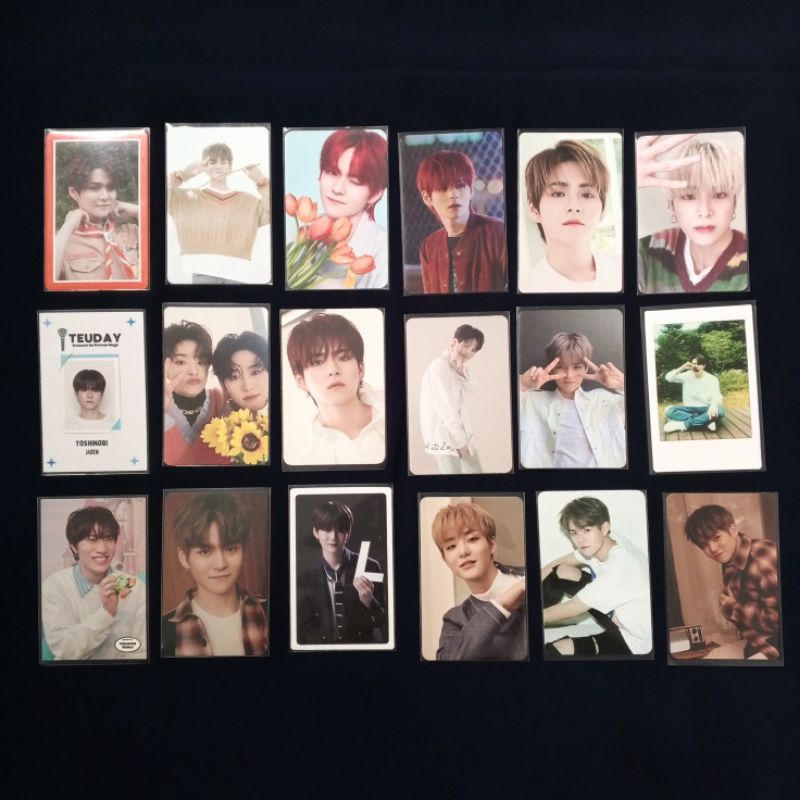 TREASURE Yoshi Junghwan Jeongwoo Asahi Hyunsuk Haruto Yedam Unit photocard manyo teuday the first st