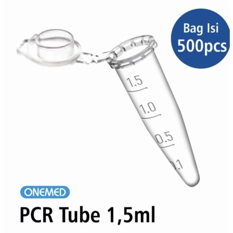 PCR TUBE 1.5 ML ECER/PCR TUBE 1.5 ML ONEMED TABUNG EPPENDORF 1.5 ML