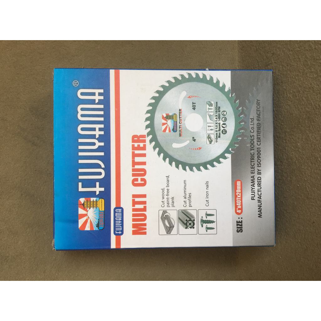 

Multi Cutter FUJIYAMA 4"×40T 100% ORIGINAL/TCT Saw Blade 4x40T Fujiyama/Mata Circle Circular Saw 4x40T Fujiyama
