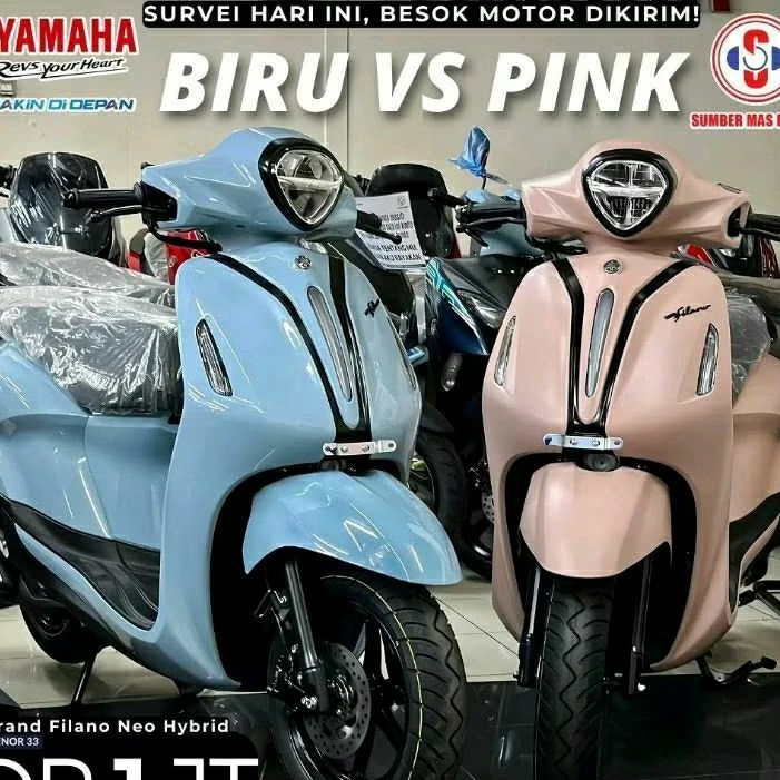 Kredit Yamaha Grand Filano Neo Hybrid Biru Pink