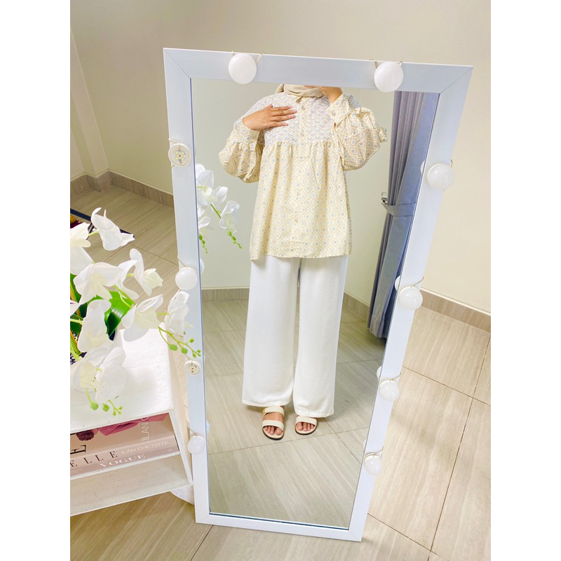 BLOUSE WANITA | KEMEJA WANITA LENGAN PANJANG | ZAHRA BLOUSE | KEMEJA BRUKAT | BLOUSE BRUKAT