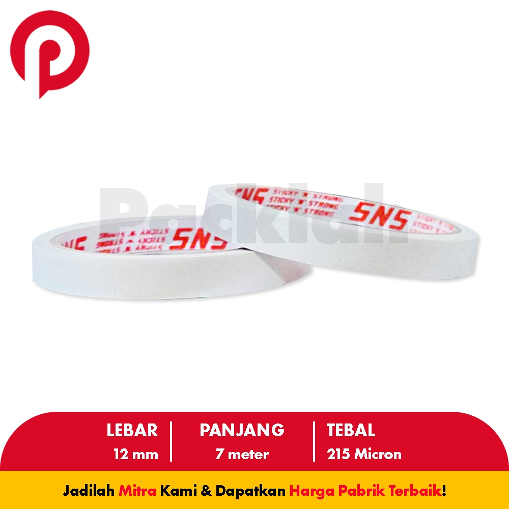 

Double Tape 12 mm SNS Sticky N Strong PackLah