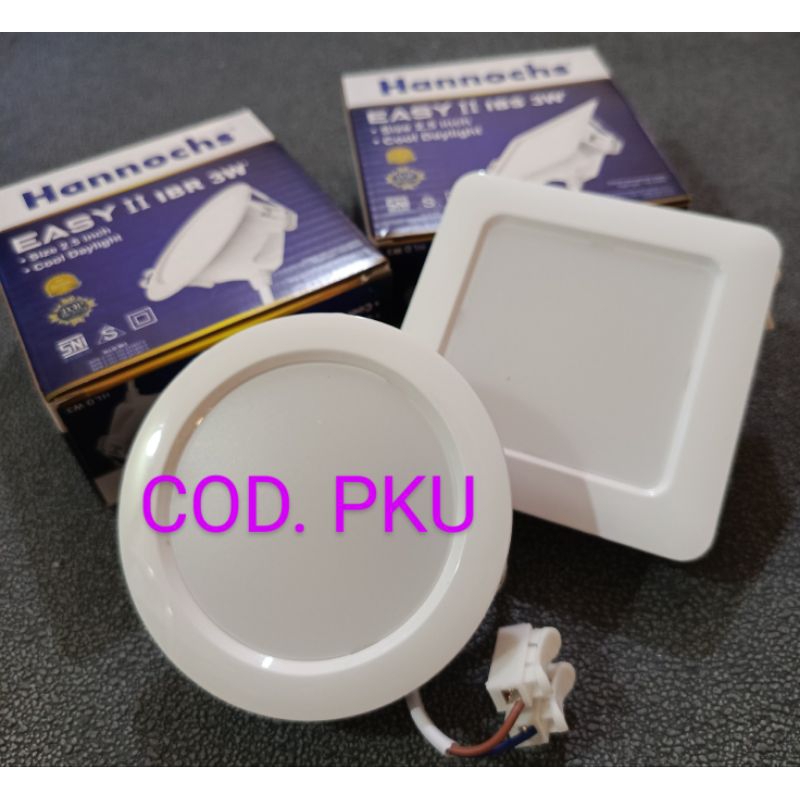Downlight Led panel hannochs 3watt. 12watt.15watt