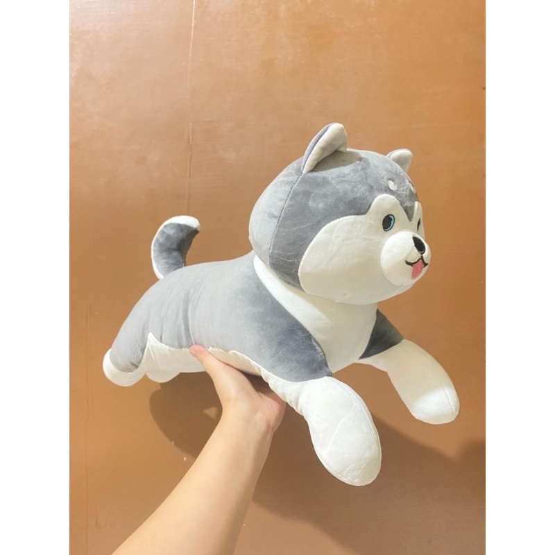 Boneka Karakter Anjing Husky Lucu size 58x20x25cm Original / Boneka anjing Husky / Boneka Karakter H