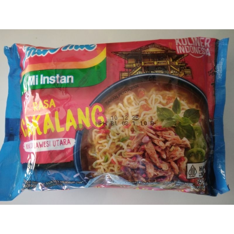 

Indomie Mie Kuah Cakalang Kemasan 75 Gram