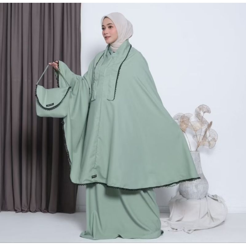 ~preloved~MUKENA LESTY MUKENA 3IN1 MUKENA KATUN premium MUKENA DEWASA