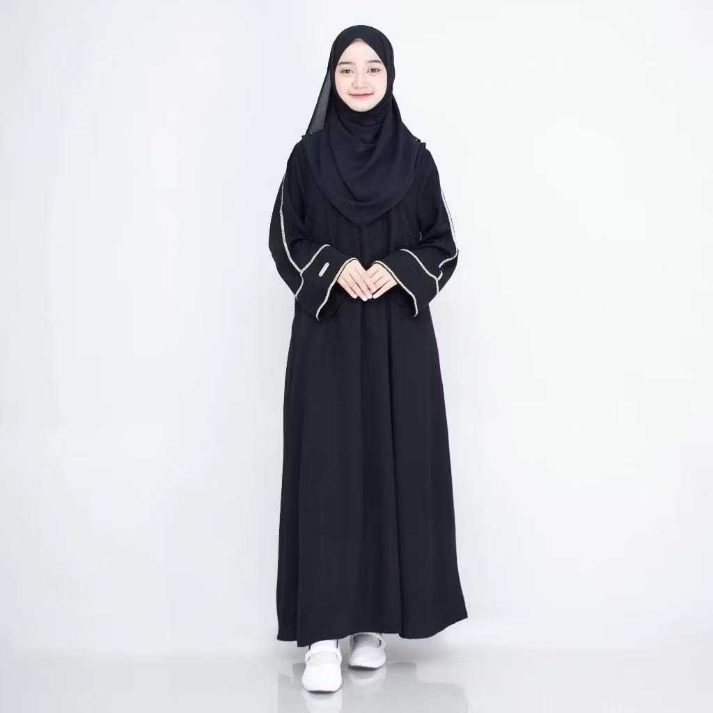 Gamis Abaya Remaja Baju Gamis Remaja Kekinian Korean Style Muslim Katun Rayon Premium Terbaru 2025 G