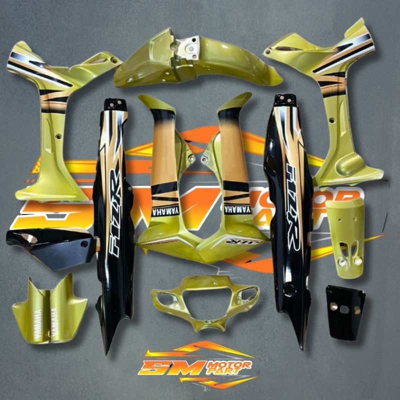 BODY FIZ R FULL SET HALUS GOLD KUNING HITAM