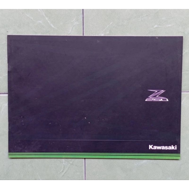 buku booklet brosur iklan motor Kawasaki NINJA Z 250