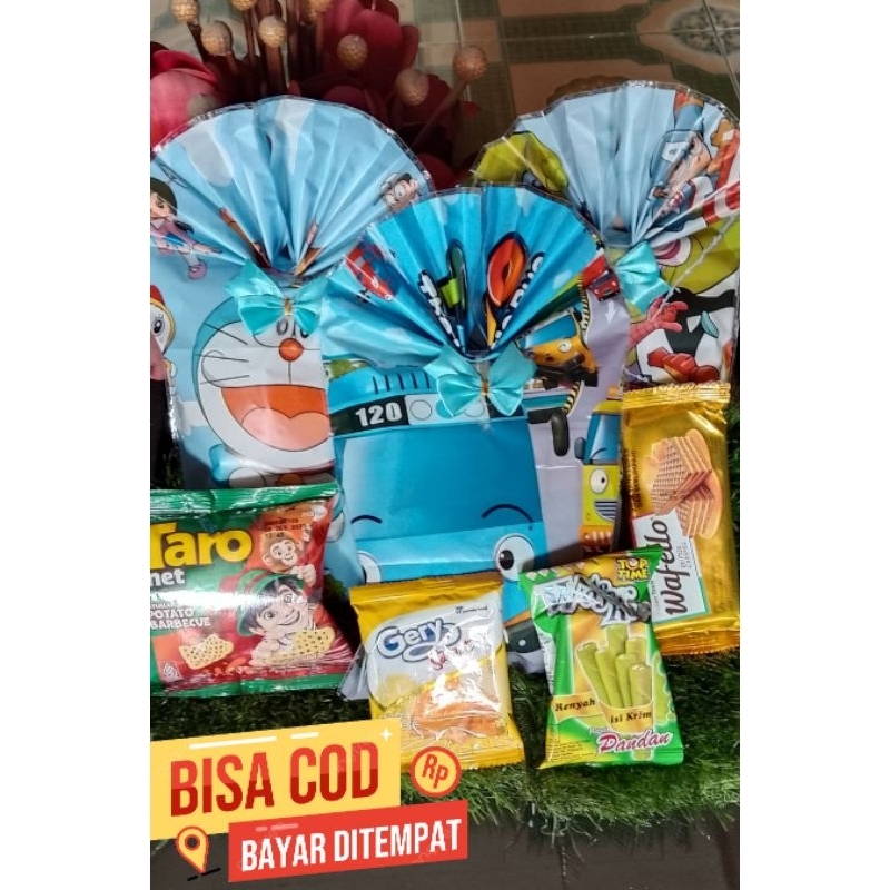 

10 Bungkus Snack Ulang Tahun Anak / Parsel Snack Ulang Tahun