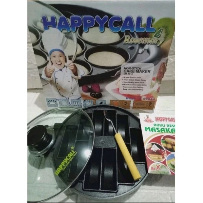 CETAKAN PUKIS 10 HAPPY CALL/ snack maker pukis happy call /tuangan teflon pukis/ loyang kue pukis
